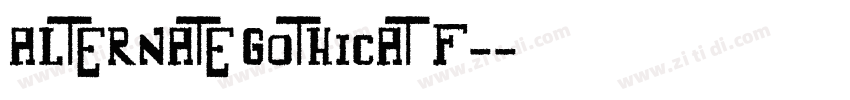 alternate gothicatf-字体转换